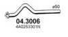 AUDI 4A0253302Q Exhaust Pipe